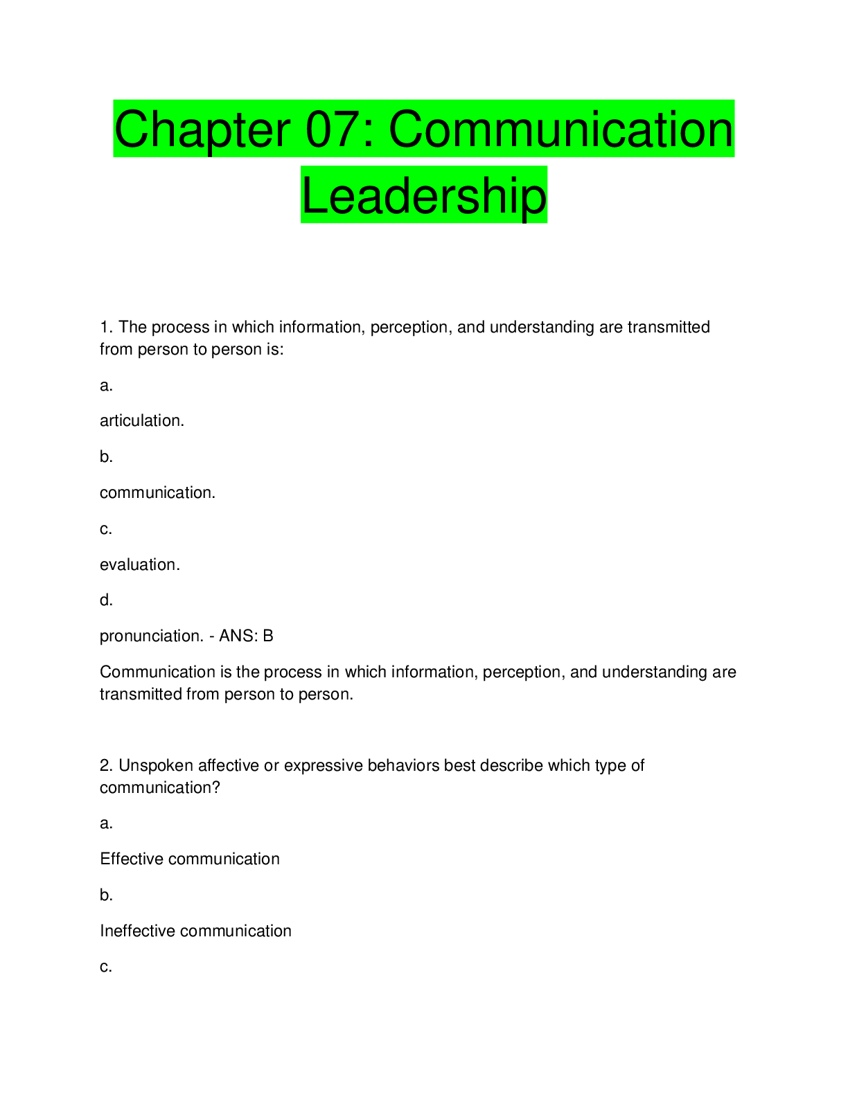 Preview image for Chapter 07: Communication  Leadership